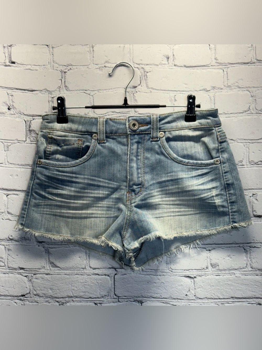 Ultra Love Cut-Off Jean Shorts Junior Size 7 Fringe Distressed women’s